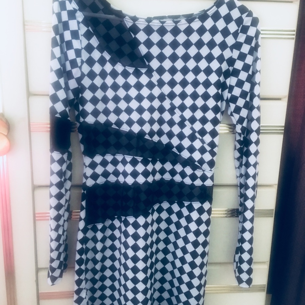 Black and white dress